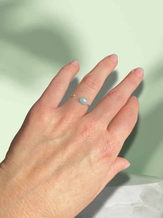 Bague fine pierre naturelle