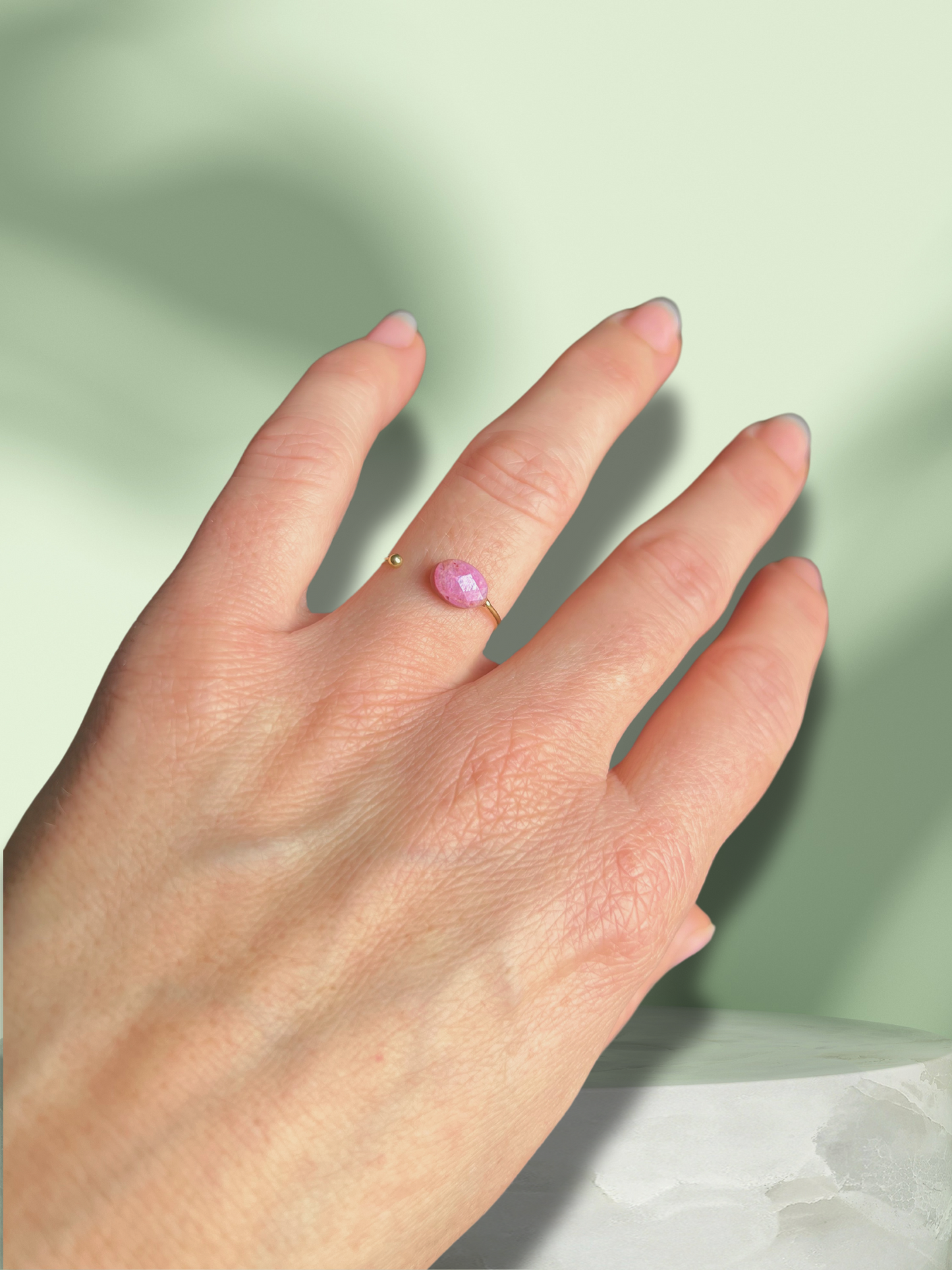 Bague fine pierre naturelle