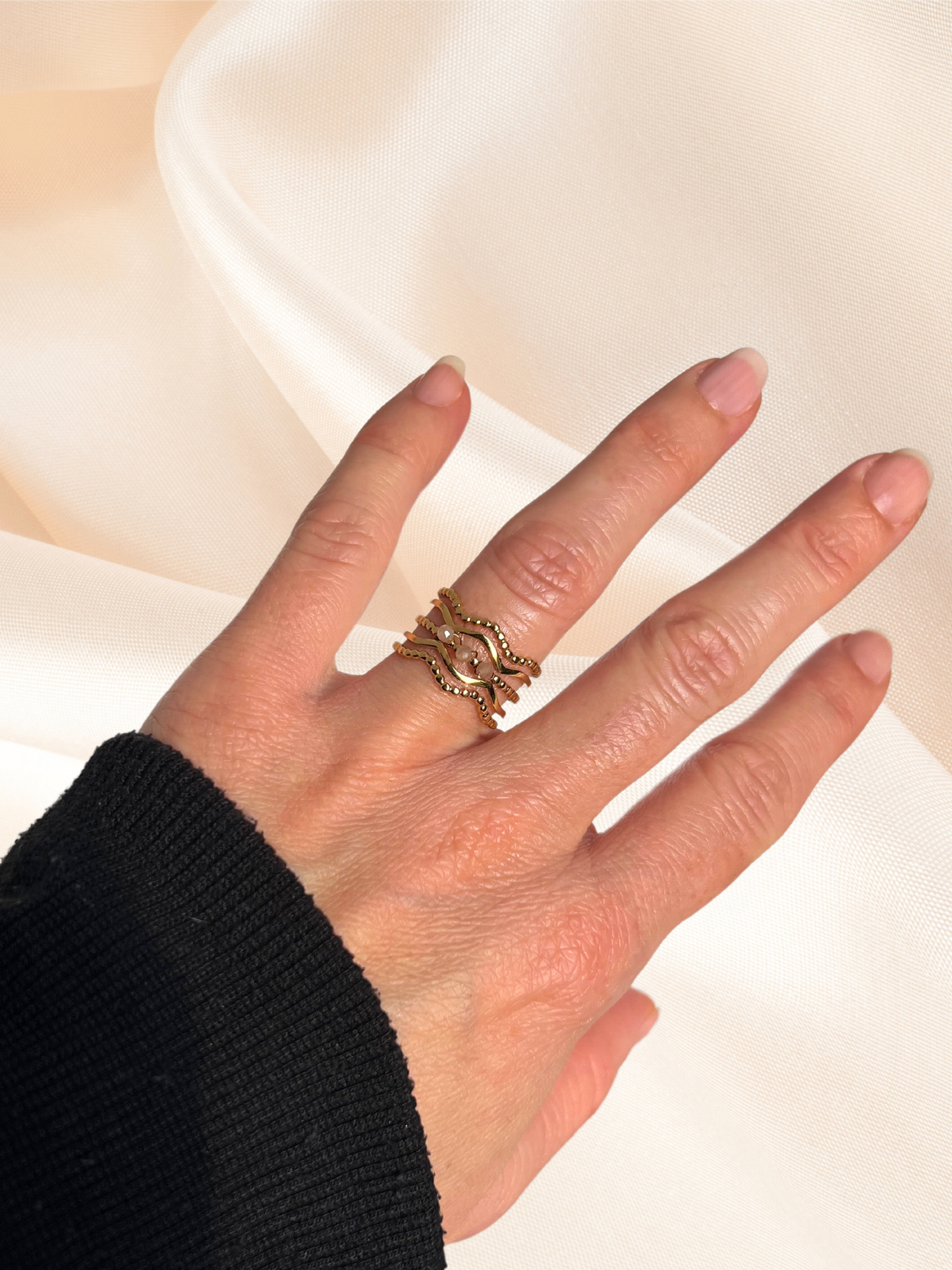 Bague pierre du soleil