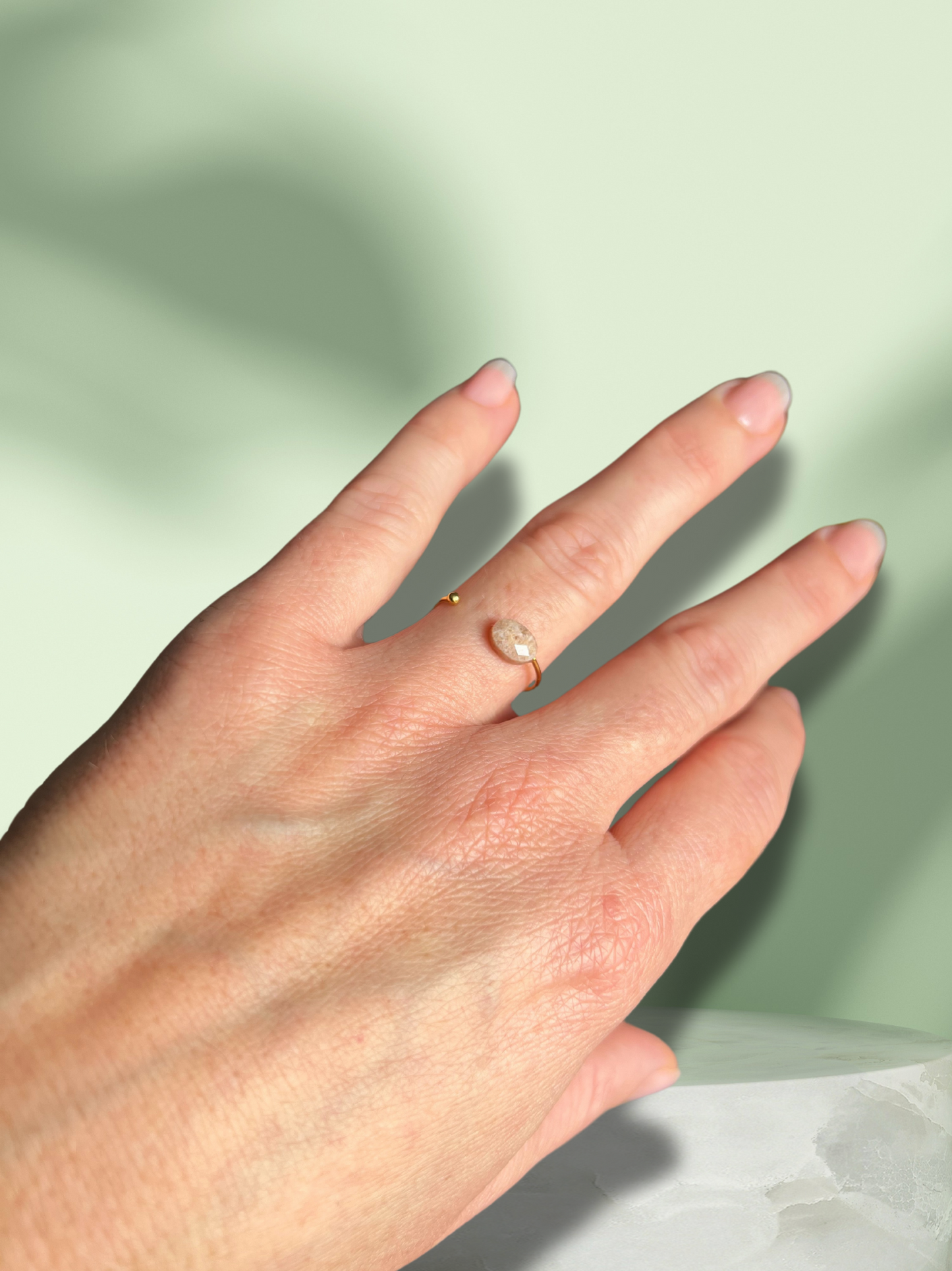 Bague fine pierre naturelle