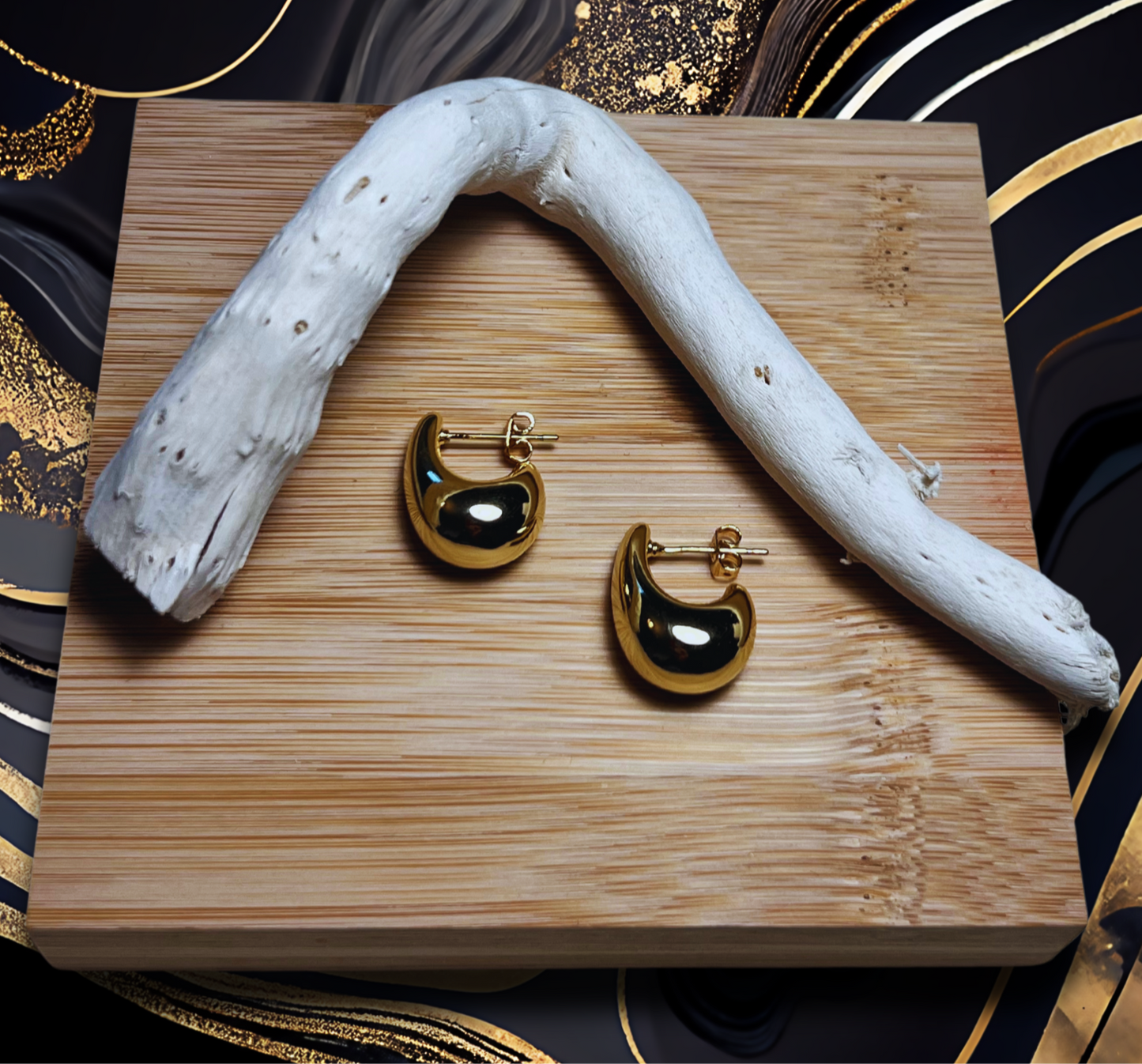 Boucles d'oreilles croissant