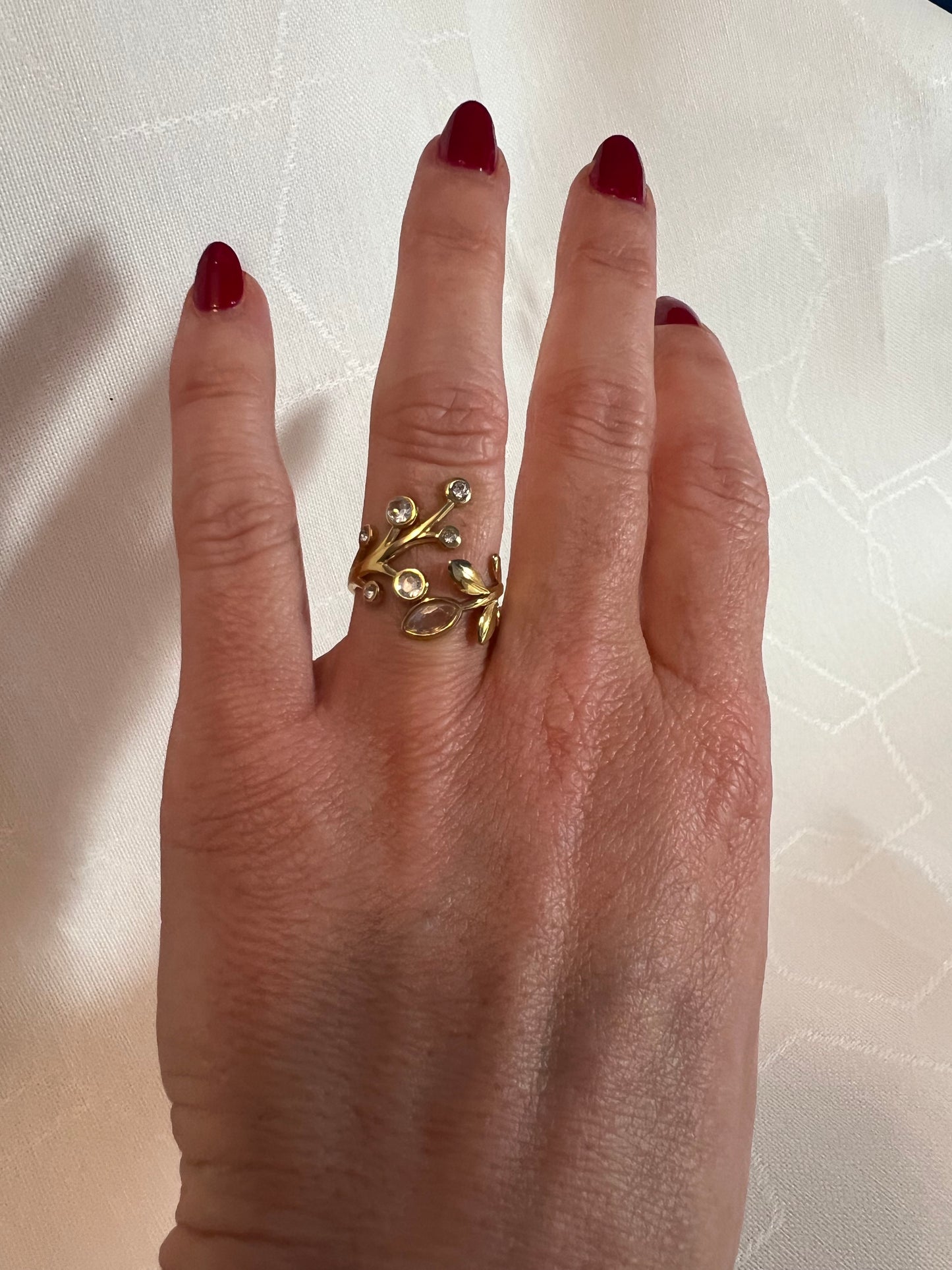 Bague Feuilles