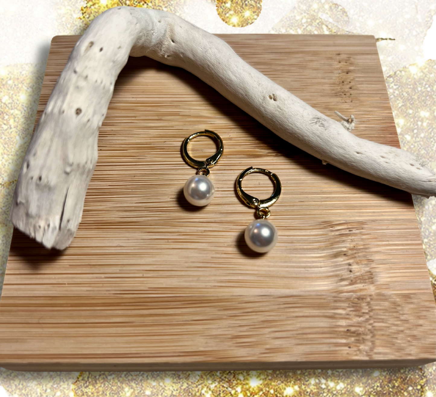 Boucles d'oreilles perles en nacre