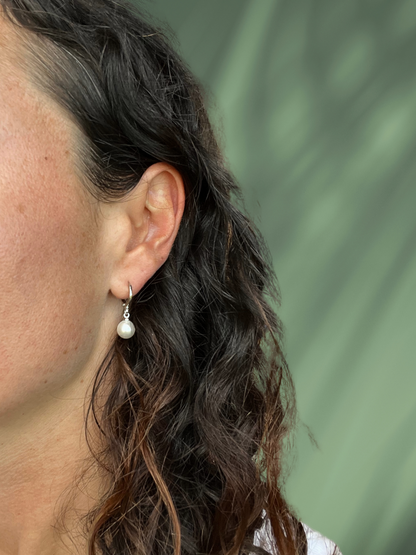 Boucles d'oreilles perles en nacre