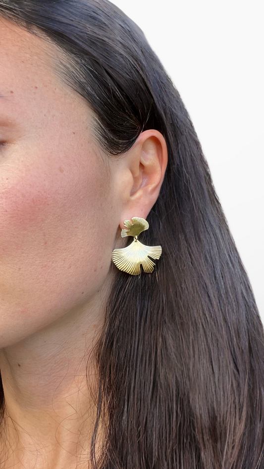 Boucles d'oreilles feuilles